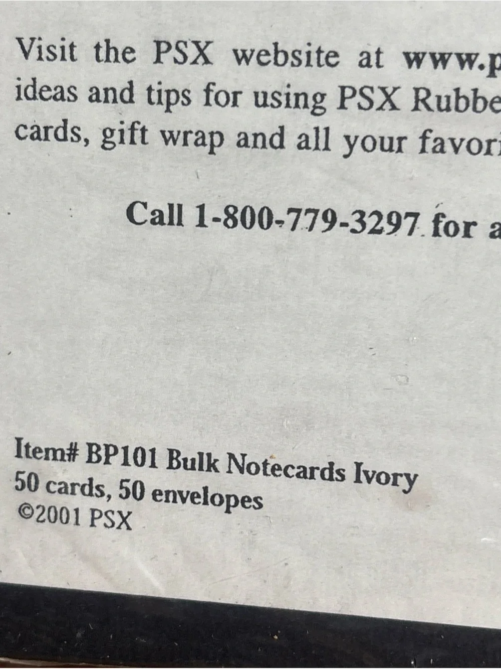 Vintage 2001 PSX Designs Note Cards & Envelope Total 100 Made In Italy Sealed